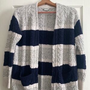 Orvis Wool and Cashmere Car Coat Cardigan Sweater